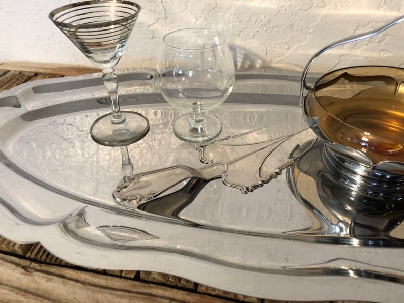 Vintage Inox Silver Tray Platter Made In France Serving Platter