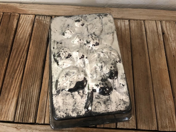 Vintage Silver Metal Baking Mold Made In Portugal