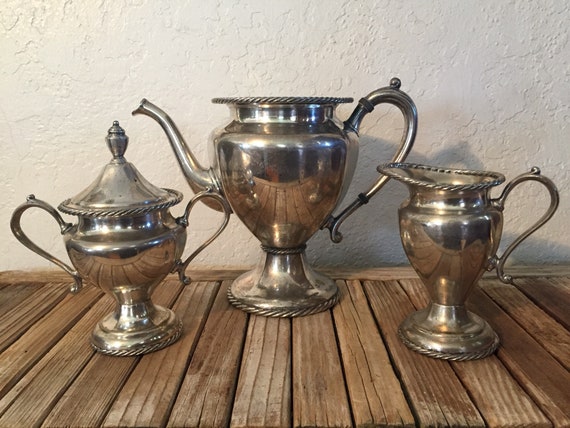 Antique Continental EP NS Ultraplated Silver Plated Tea Service