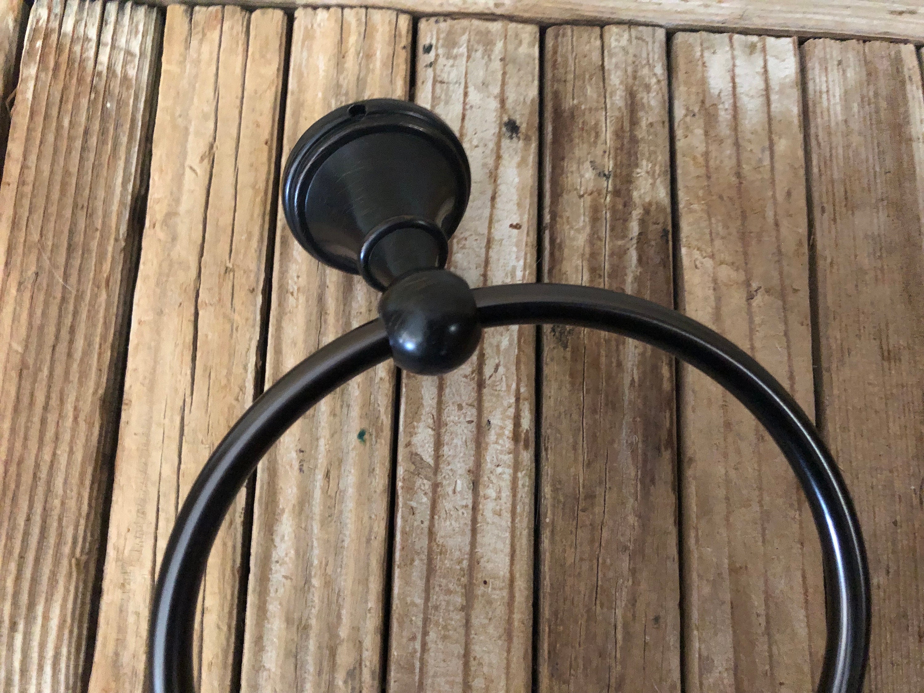 Venetian bronze towel ring new arrivals