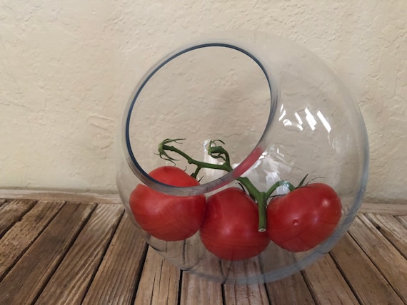 Modern Circular Clear Glass Cookie Vegetable Candy Dish