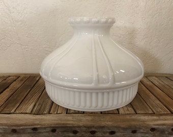 Vintage White Opaline Glass Shade Light Diffuser