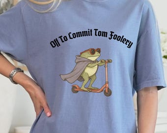Camiseta con meme de rana tonta: camiseta vintage de rana con un toque de fantasía, estética cottagecore, colores suaves y un regalo divertido.
