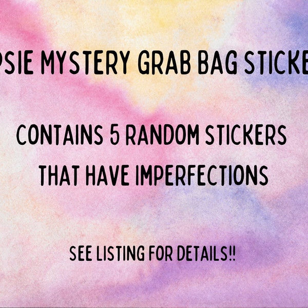 Oopsie Mystery Grab Bag Stickers - Laptop Stickers - Water Bottle Decal