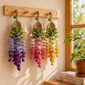 Mothers Day Hanging Flower Baskets - Etsy