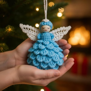Crochet Angel Pattern PDF, Amigurumi Christian Tutorial, DIY Nursery Room Decor, Beginner Friendly Digital Download