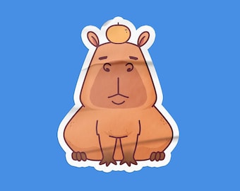 Yuzu Capybara | Original | Vinyl Sticker