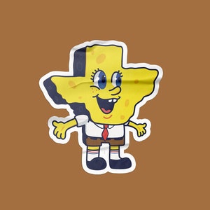 Texas Sponge Vinyl Sticker image 1