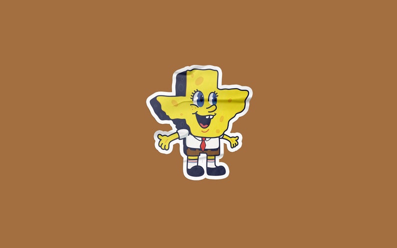 Texas Sponge Vinyl Sticker image 1