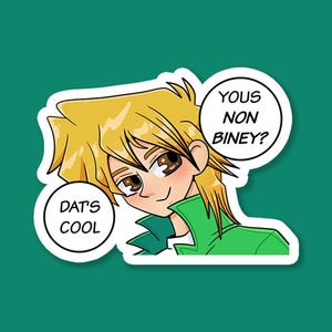 Yous Non Biney Vinyl Sticker