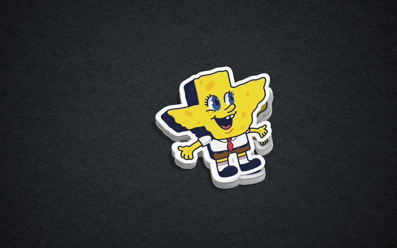 Texas Sponge Vinyl Sticker image 2