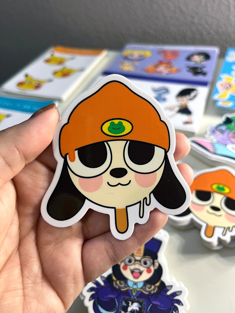 Melting Pup Parappa Vinyl Sticker image 3