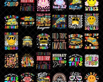 School Field Trip Anyone Bundle, Field Day 2025 Png, School Bus Png, School Life Png, Happy Last Day Of School Png, Field Trip Squad