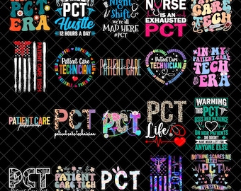 Patient Care Tech PNG Bundle, Patient Care Technician Sublimation File, Patient Care Tech Png, Nurse Png, Patient Nurse Design