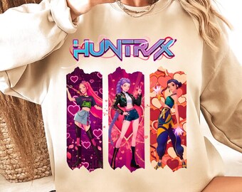 Valentine Kpop Demon Hunters PNG, Valentine Huntrix Anime Girl Group Png, Kpop Valentine Png