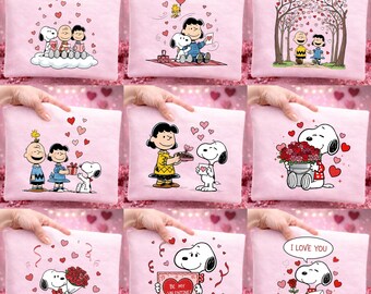 Snoopy Valentine PNG Bundle Snoopy Valentines Clipart Valentines Day Snoopy PNG Cute Snoopy Valentine instant Digital Download