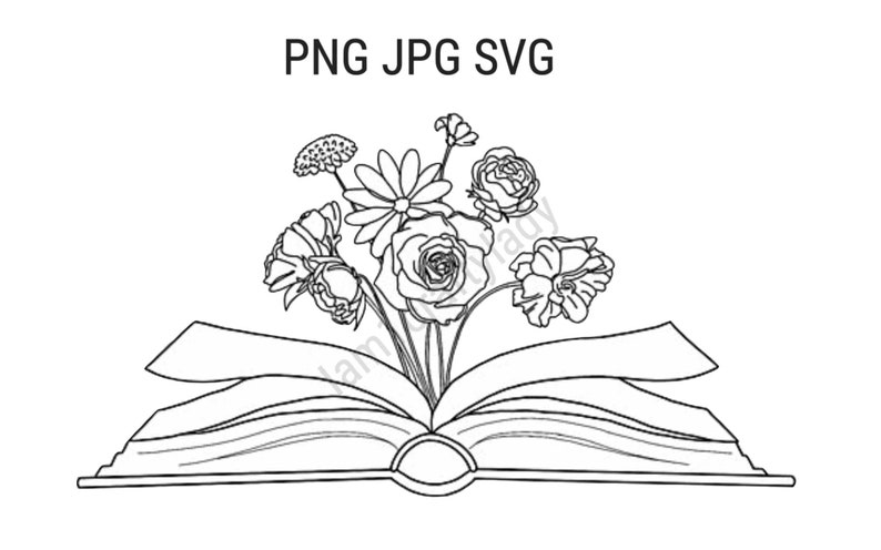Reading Svg Png Jpg Book Lover Svg Png Jpg Floral Svg Png Jpg Wildflowers Svg Png Jpg Teacher Svg Png Jpg Book With Flowers Clip Art Art Collectibles Kientructhanhdat Com