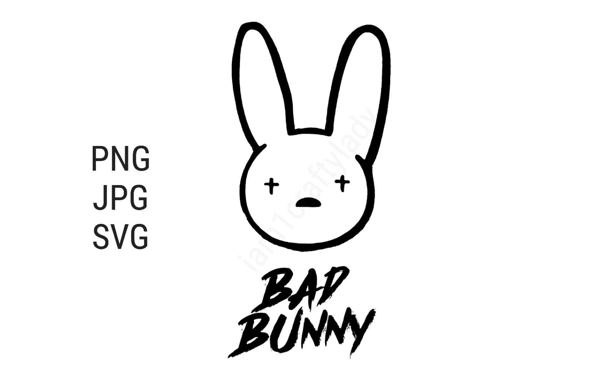 Bad Bunny Logo SVG El Conejo Malo Bad Bunny Music SVG Cut | Etsy