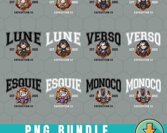 Esquie Clair Obscur Expedition 33 PNG, Gioco divertente, Stampa PNG Expedition 33, Esquie per coloro che verranno dopo, Regalo per giocatori