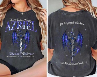 Azriel Shirt, Shadowsinger Night Court Licensed Sjm Merch, Acotar Cassian Illyrian Bat Boys Velaris Gift For Acotar Fan,Gwynriel Bookish Art