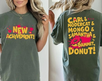 New Achievement Two-Sided Shirt, Dungeon Crawler Carl T Shirt, Sci-Fi Book Lover Tee, Bookish Apparel for Book Lovers T-Shirt Sweatshirt