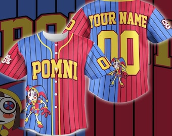 The Amazing Digital Circus Baseball Jersey Premium - Pomni Jax Ragatha Caine Kinger Zooble - Stylish TADC Ringmaster Streetwear for Fans