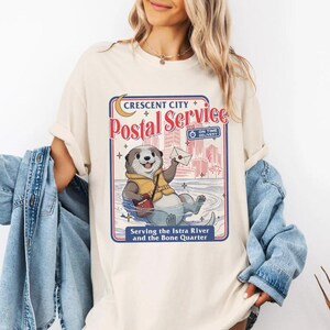 Crescent City Postal Service Shirt, Crescent City Merch, Sarah J Maas Merch Bookish, SJM Merch, Bryce Quinlan Ruhn Danaan Hunt Athalar image 2