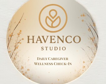 Daily Caregiver Wellness Check-In | Caregiver Self-Care Tracker | Burnout Warning Signs Checklist | Dementia & Elder Care Support PDF