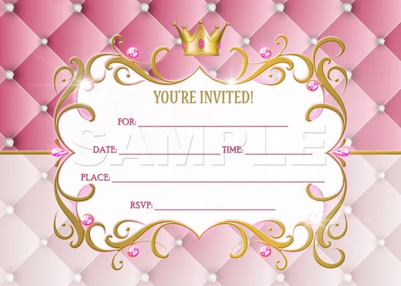 Princess Birthday Invitation - INSTANT DOWNLOAD Il_570xn