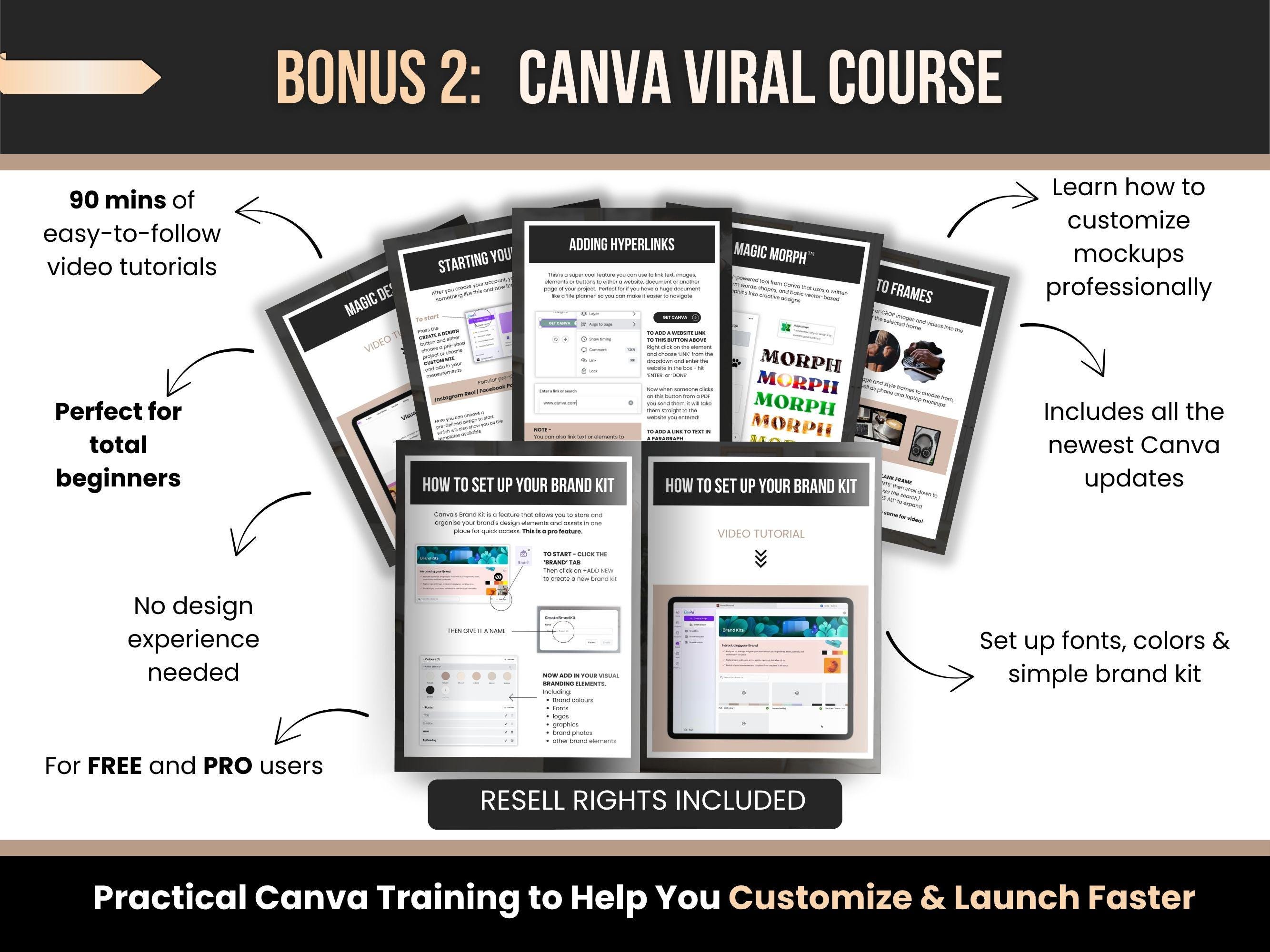 Canva Sales Page Template PLR for Stan Store & Beacons, Editable PNG ...