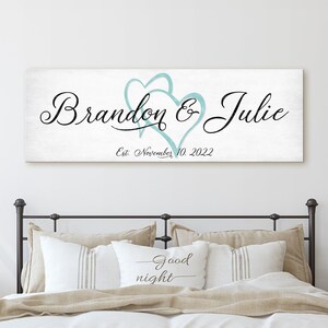 Valentines Day Gift For Wife, Personalized Couples Name Sign, Gift For Her, Personalized Wedding Anniversary Gift,  Custom Wedding Sign