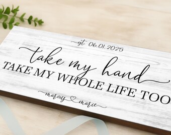 Personalized Family Name Wood Sign | Personalized Wedding Anniversary Gift | Established Wood Sign | Valentine's Day Gift | Wedding Sign