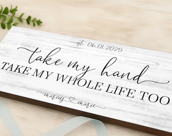 Personalized Family Name Farmhouse Sign | Family Established Wood Sign | Personalized Wedding Anniversary Gift | Engagement Gift