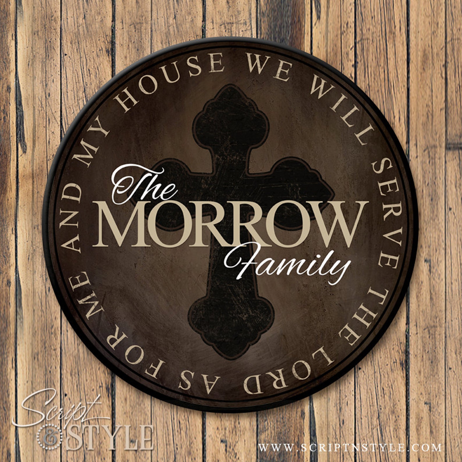Personalized Family Established Sign Round Personalized Last Etsy