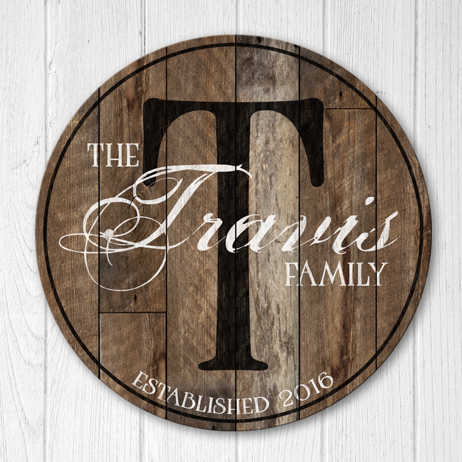 Personalized Wood Family Established Sign Personalized Family Etsy