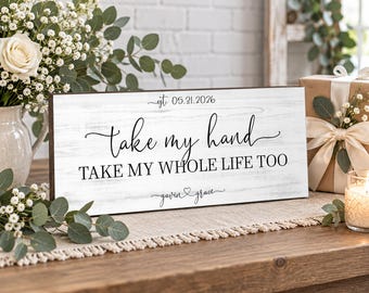 Personalized Wedding Anniversary Gift | Personalized Wood Last Name Sign | Gift For Couple |  Engagement Gift | Bridal Shower Gift