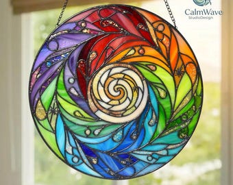 Hummingbird Stained Glass Suncatcher, Mother's Day Gift for Mom Grandma, Window Hanging Bird Art, Sympathy Memory Gift, Spring Decor