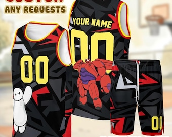 Hiro Baymax Baseball Jersey, Big Hero 6 Disney Shirt, Custom Name Personalized Hero Outfit Gift Dịch: