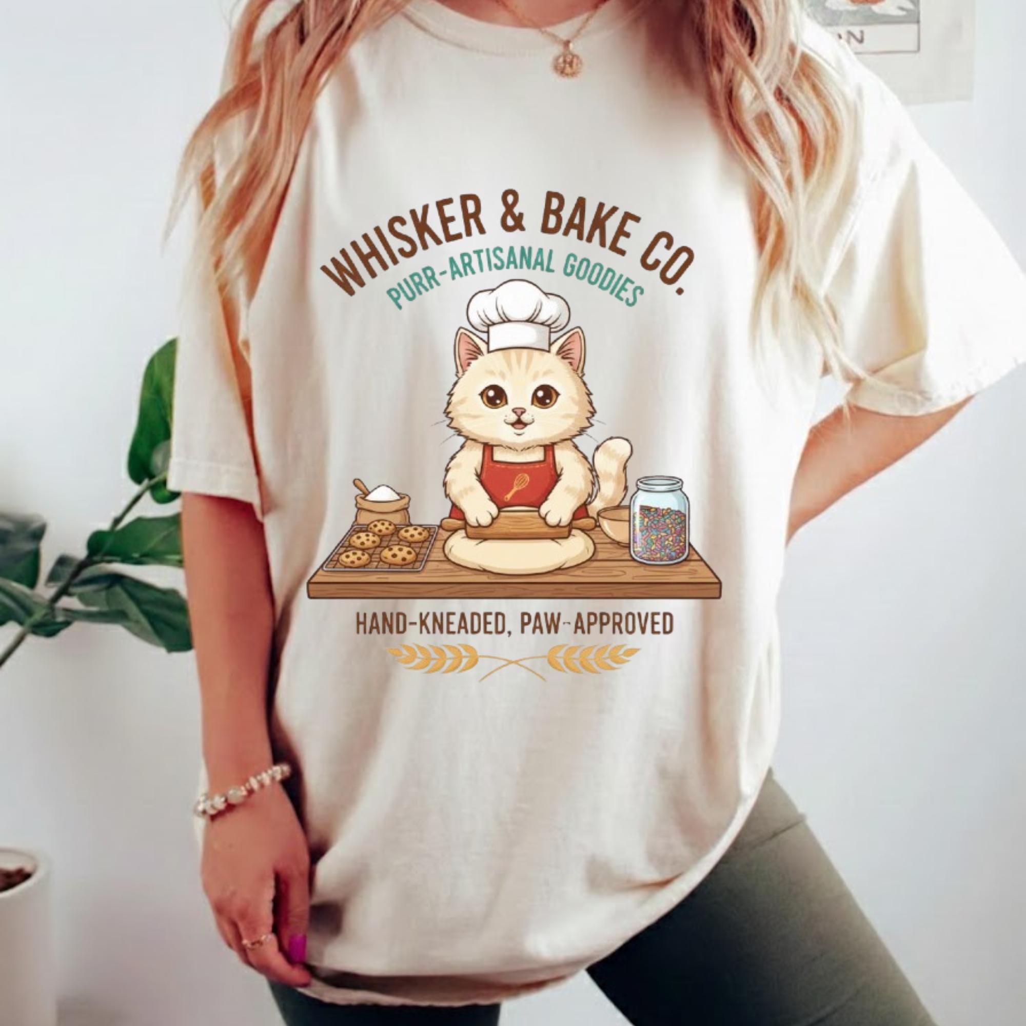 Cat Baker Logo PNG | Kawaii Bakery Brand Clipart (digital Download ...