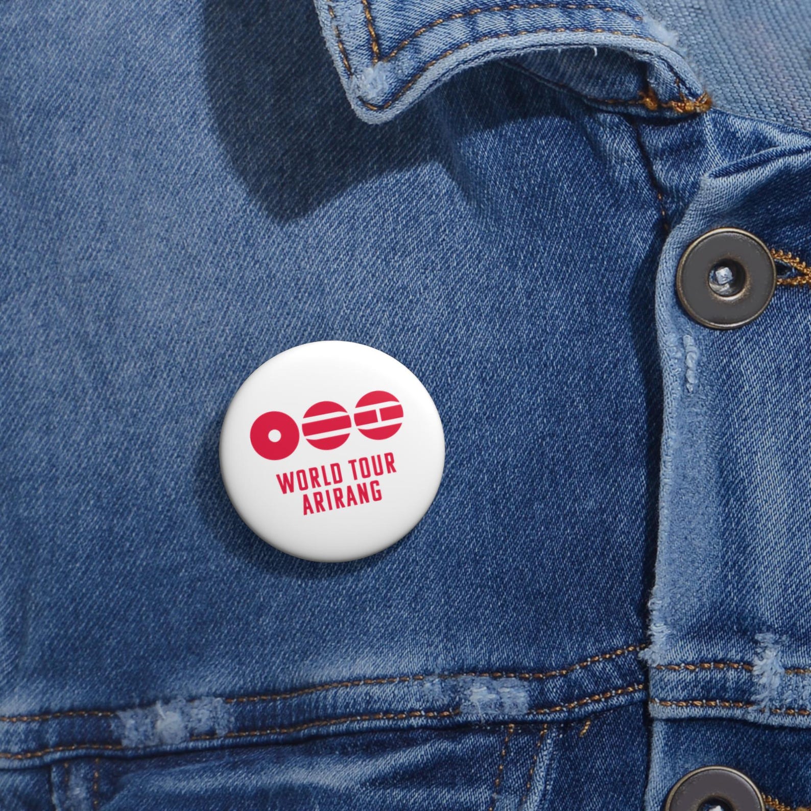 Tour Butto BTS World Tour Arirang Pin Button | Logo Button - Etsy