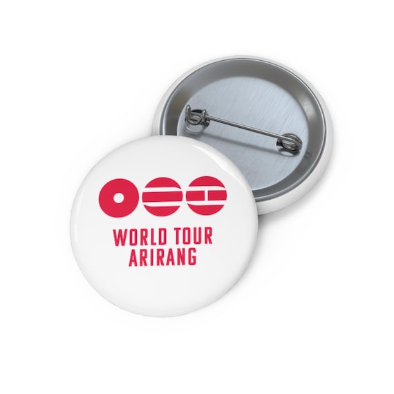 BTS World Tour Arirang Pin Button | Logo Button - Etsy