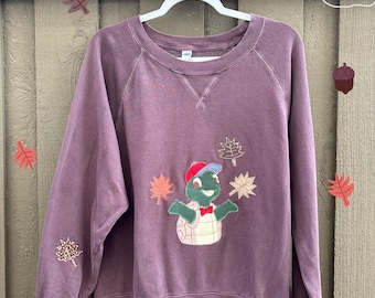 Storybook Sweatshirt | Size Large |  Upcycled Storybook Teacher Sweater