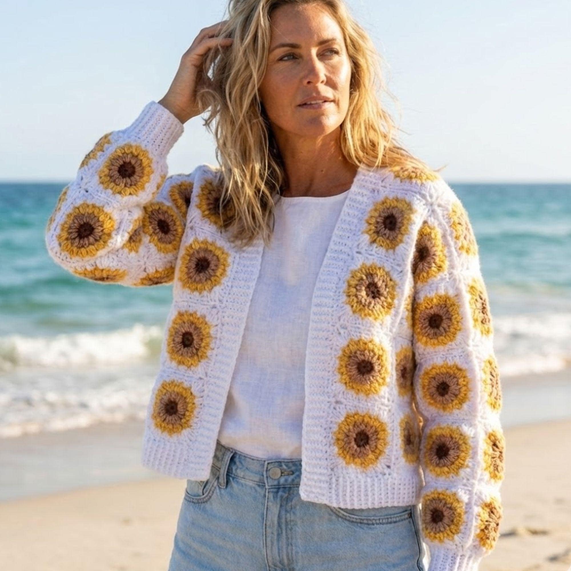 カーディガン US vintage flower cardigan Mika flower 6620 | NN.07® Official Webshop