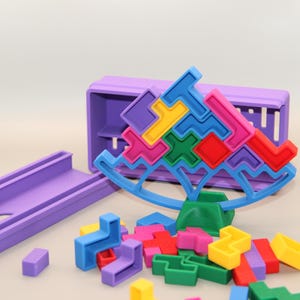 Block Balance Game – 3D Gedrucktes Geschicklichkeitsspiel – Tabletop Puzzle - Personalisierbar