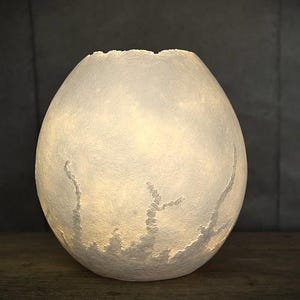 Lot De 2 Lampes œuf Design H & H (H50/L40 Et H40/L25) - Éclairage Ambiant Salon/chambre