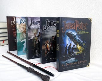 Conjunto de 5 libros de tapa dura de fanfiction de James Potter / Regalo de fantasía de mago oscuro