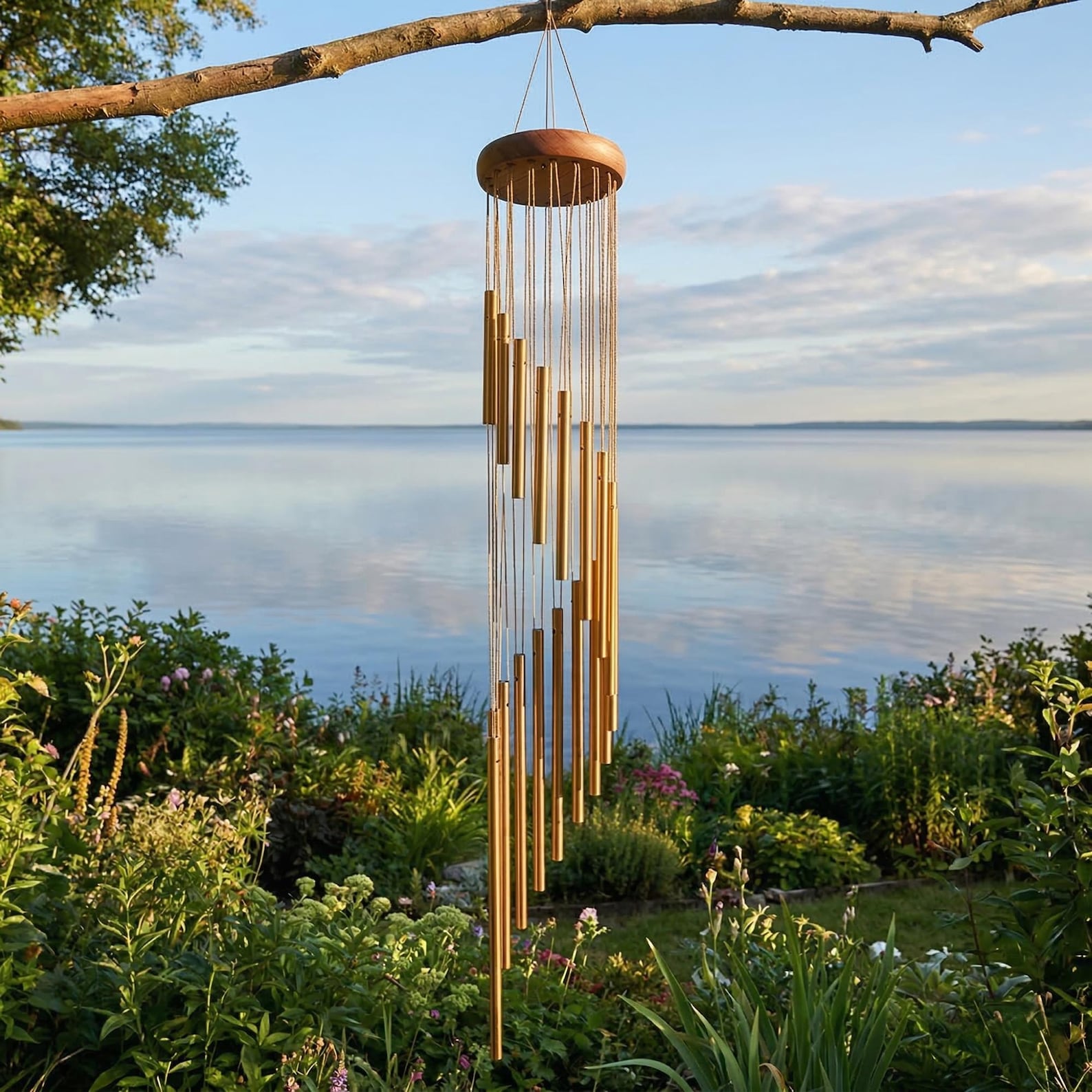 Nordic 18 Tube Wind Chimes Metal Bells Rustic Outdoor Garden Patio Yard Art Decor