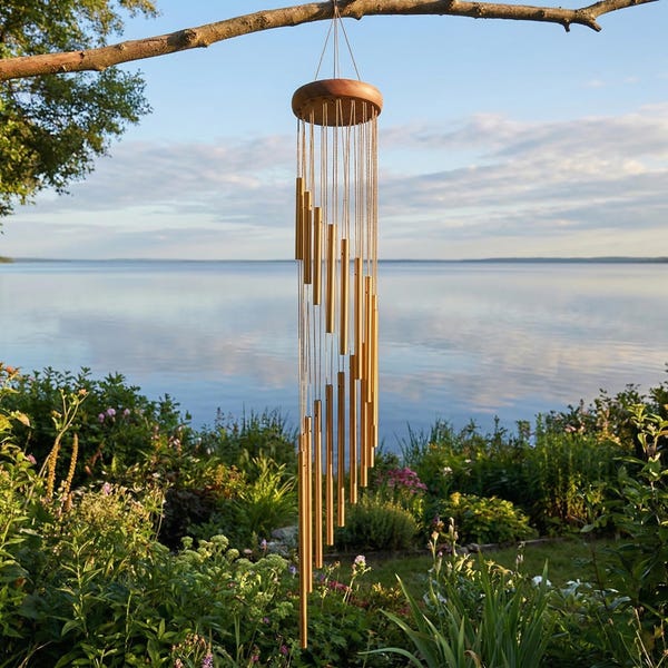 Nordic 18 Tube Wind Chimes Metal Bells Rustic Outdoor Garden Patio Yard Art Decor