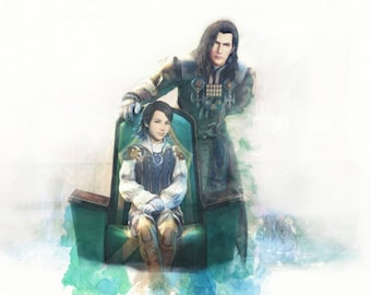 FFXII - House Solidor - Brothers Vayne & Larsa -  Watercolor Portrait- FF 12 - Final Fantasy 12