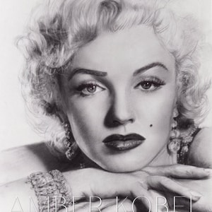 Marilyn Monroe - The Hollywood Icon - Glamorous and Graceful - Realism - Charcoal and Pencil Portrait